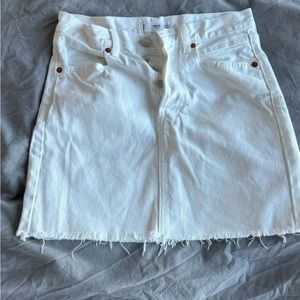 Denim white skirt